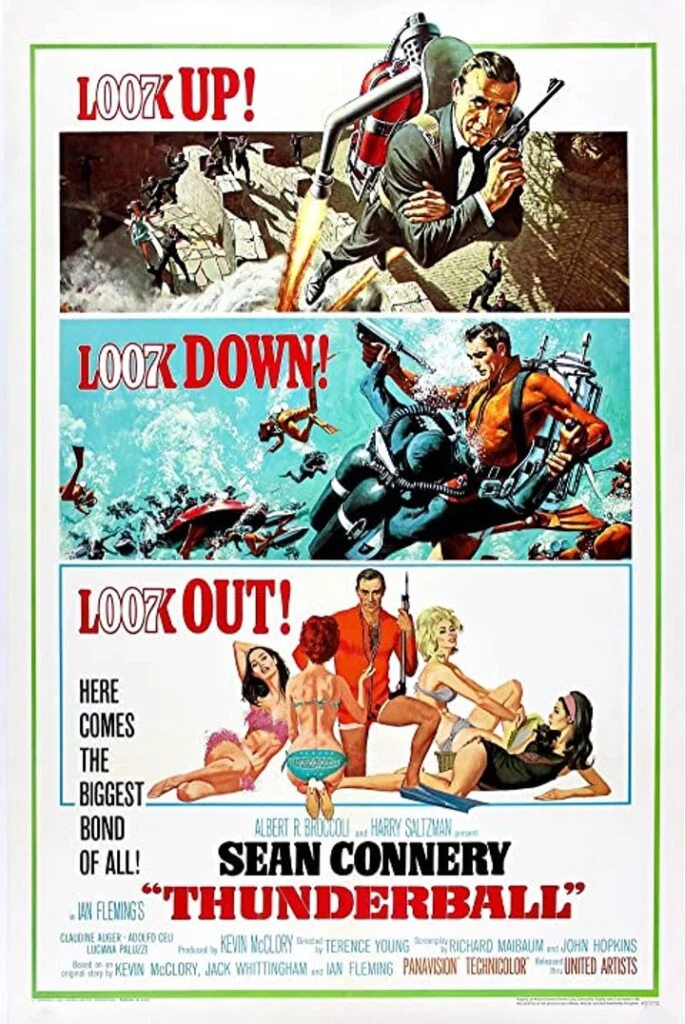 Scuba Diving Movies Poster - Thunderball
