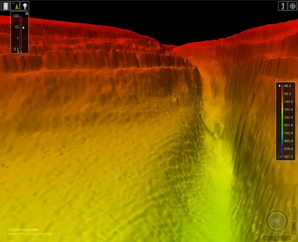 Echo Sounding of Newly Discovered Canyon in the Red Sea - Photo by Defence Images at openverse