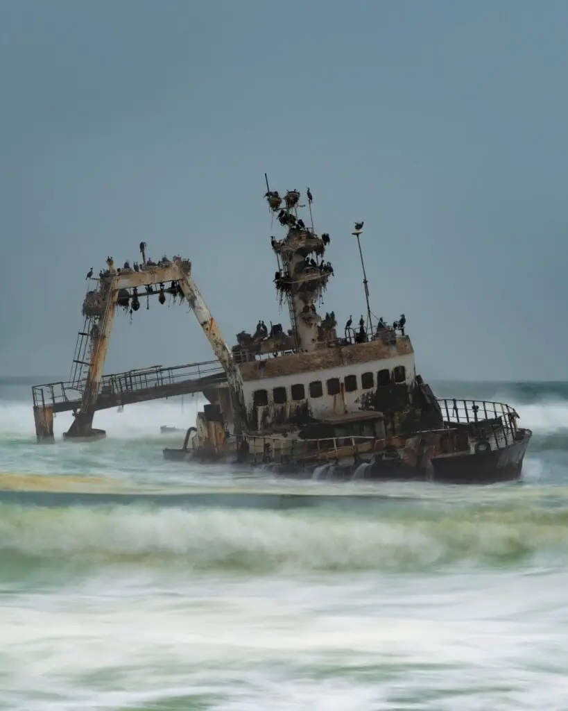 Shipwreck found in Skeleton Coast, Namibia - Photo by Felipe Labate at Unsplash