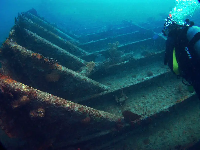 Benwood Shipwreck - Photo by Wikipedia at Wikipedia
