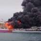 Sea World One on fire near Thap Lamu pier (Kamara One)